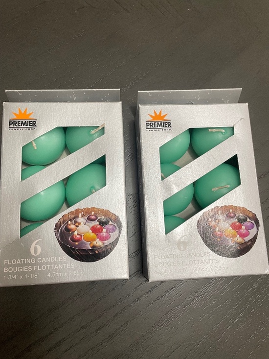 Premier candle Other - Premier Candle Corp Floating Candles – Teal/Aqua Color – 2 Packs